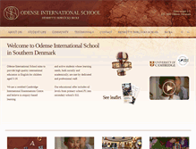 Tablet Screenshot of odenseinternationalschool.com